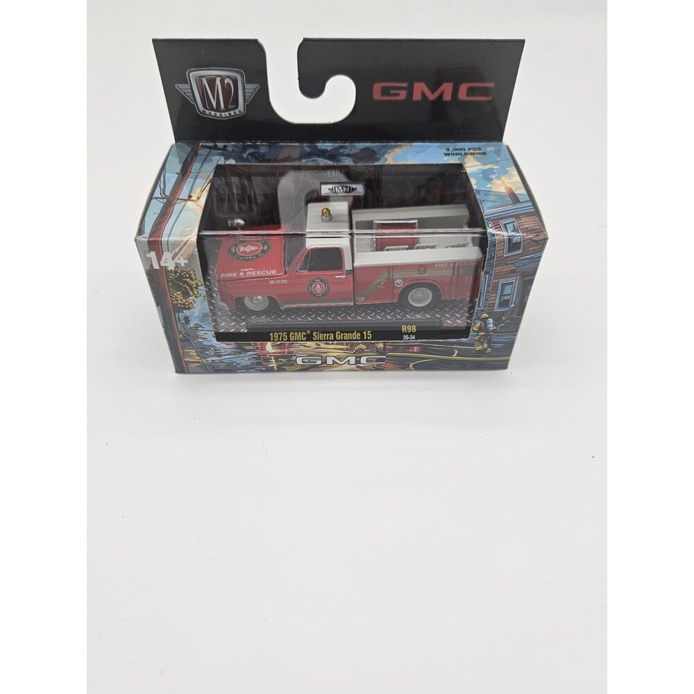 M2 Machines 1975 GMC Sierra Grande 15 Fire & Rescue Truck R98 26-34 1:64